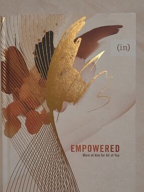 Empowered Decorative Hardcover Devotional Book with Gold Foil Accents